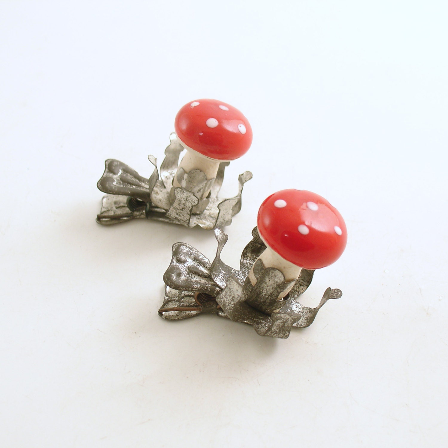 vintage christmas ornaments clip on mushrooms vintage christmas ornaments clip on mushrooms