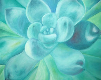Jade Plant, Limited edition Giclee Art Print, Nature, Artwork, Oil ...
