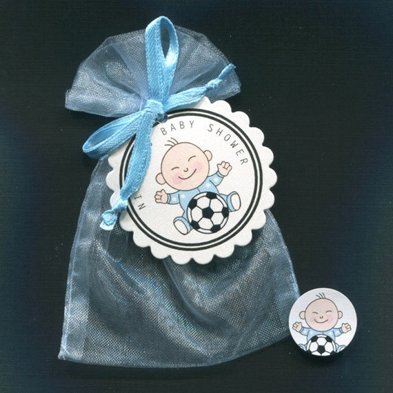 20 Baby Shower Favor Bags Baby Boy Favor Personalized