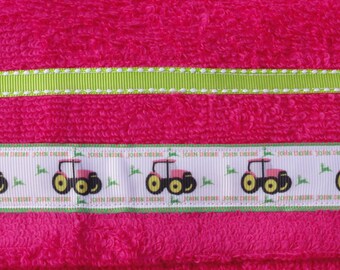 Pink Girly John Deehr Hooded Towel