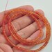 Orange Padparadsha Sapphire Faceted Heishi Rondelles Beads 17.2" Strand