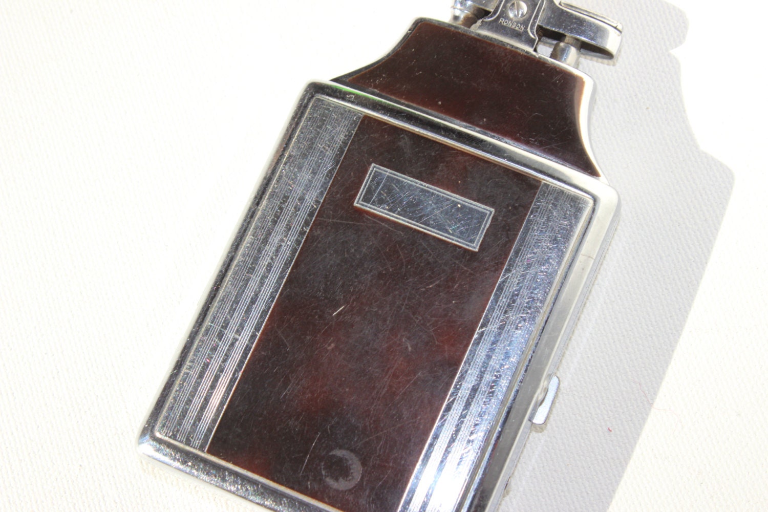 Vintage Ronson Mastercase Lighter and Cigarette Holder Man