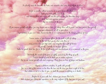 Desiderata - Cotton Candy Sky . soft pastel pink dreamy color nature ...