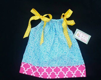Pillowcase Dress - Girls Spring Dress - 1st Birthday Dress - Toddler Girl Dress - Groovy Gurlz