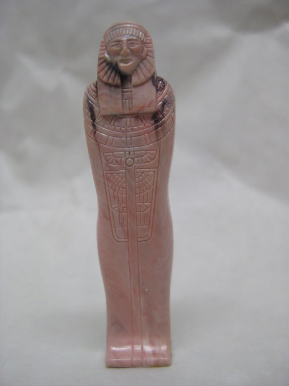Egyptian Toy Pink Gray Plastic Vintage Miniature Egypt