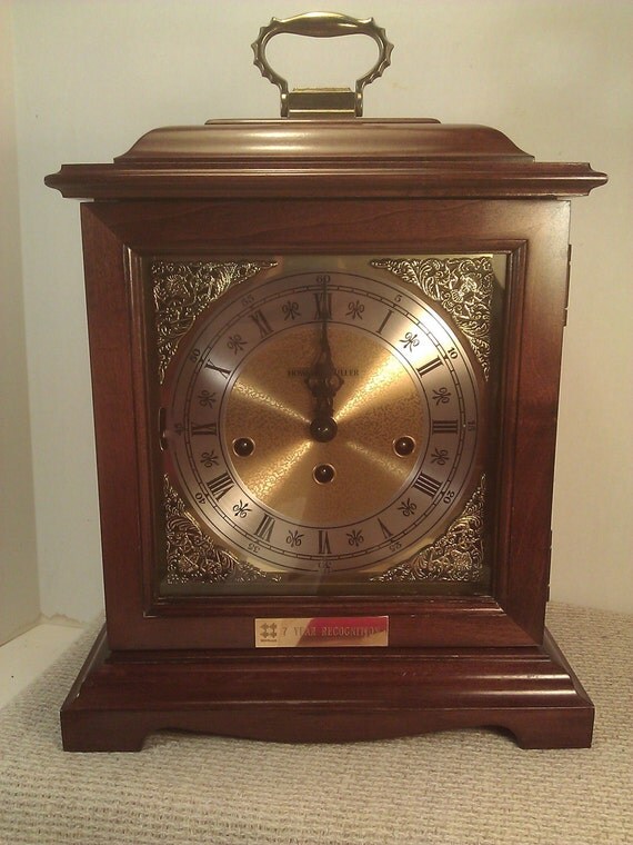 Working Howard Miller Wind Up Mantle Clock by flowerbasketdesigns