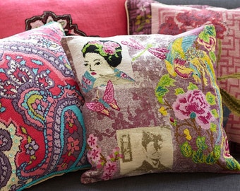 Cross stitch pattern CHINOISE - cross stitch,needlepoint,boho,cross stitch pillow,home decor,pillow,pillow cover,cushion,embroidery pattern