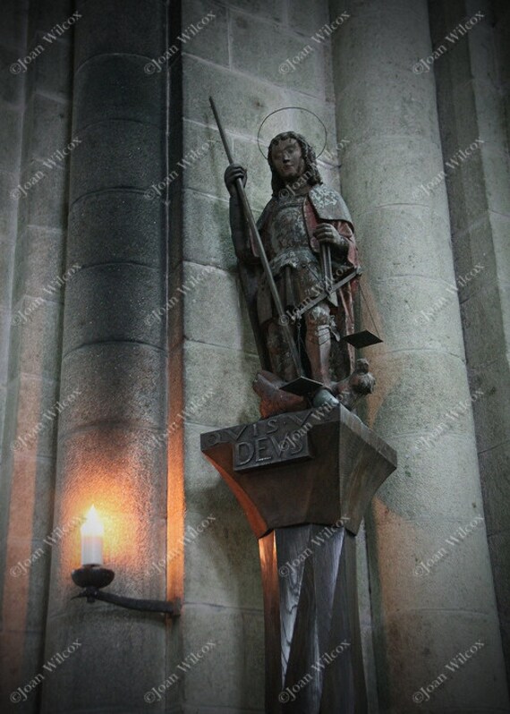Quis ut Deus Archangel Michael Mont St. Michel Normandy France