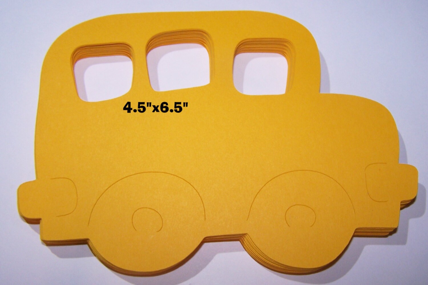 Die Cut School Bus 6.5 10pcs DIY Banner Wishing Tree by Paperquick