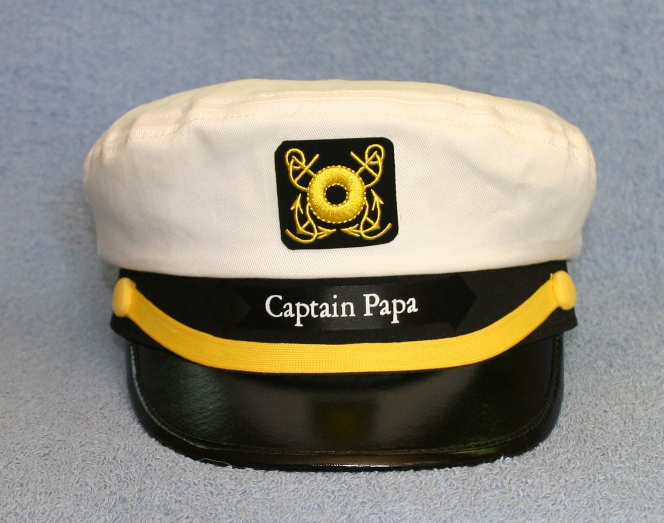 thumbnail image 2 of Authentic Yacht Captain Hat Jarbins 2-Piece Yacht Captain Hat - Adjustable Navy Sailor Costume Hat For Parties Navy Costume Hat 2 of 14