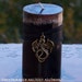 EARTH DRAGON Flying Dragon Pillar Candle w/ Dragon's Blood, Patchouli & More - Sacred Land Rites, Banishing, Protection, Power Casting