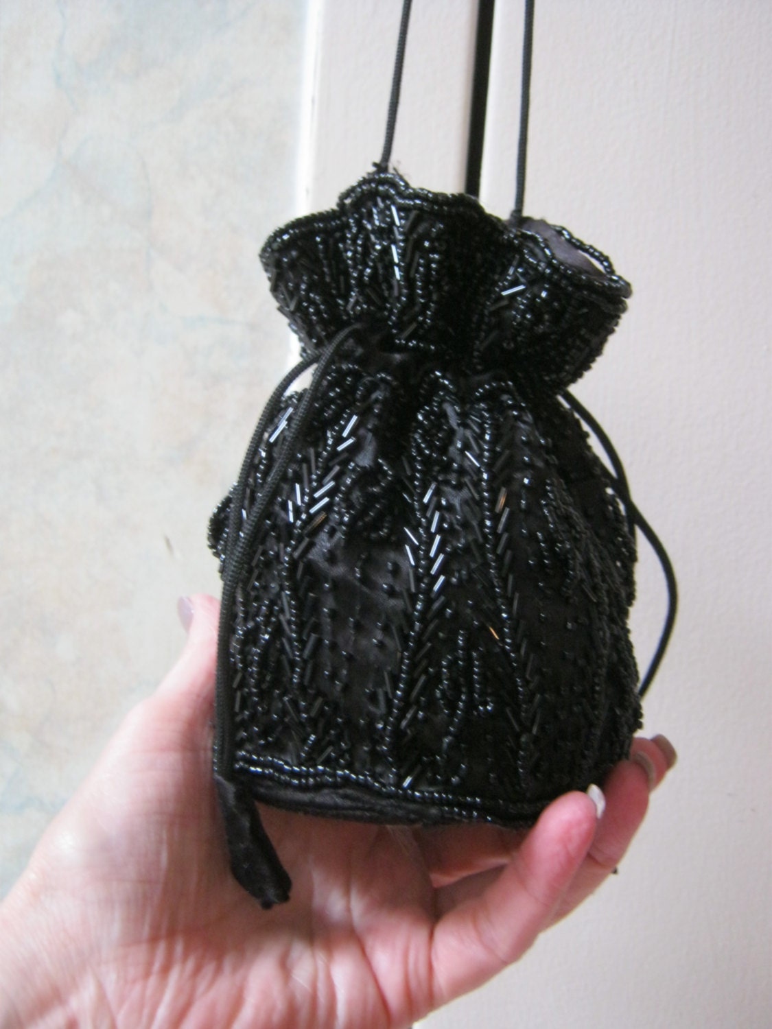 vintage black evening bag