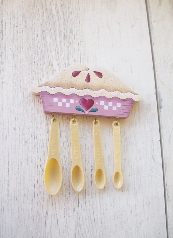 Hand Painted Pie Measuring Spoon Hanger