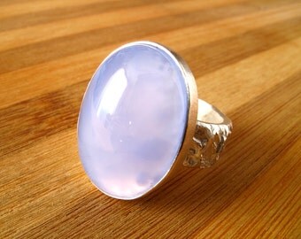 •MORONOE• aquamarine + silver ring