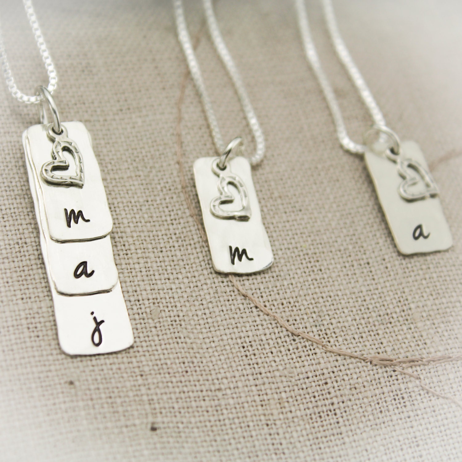 Mother Grandmother Daughter and Granddaughter Necklace Set