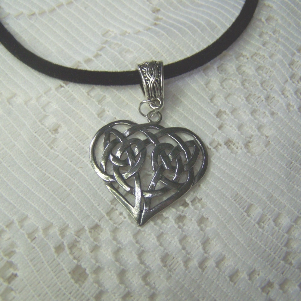 Celtic Heart Necklace Celtic love Knot Celtic jewelry Irish