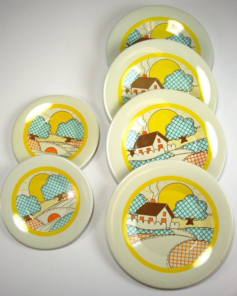 wooden toy plates set