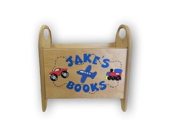 wooden toy caddy