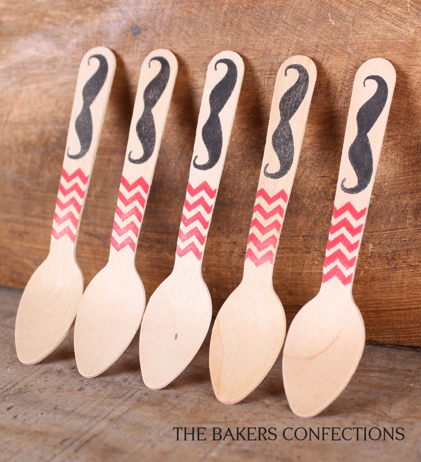 Small Wooden Spoons With Red Chevron By Thebakersconfections   Il Fullxfull.539238085 Lvl4 