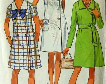 Vintage Dress Sewing Pattern Size 12 Simplicity 8142