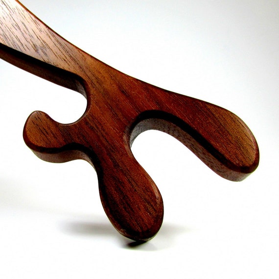 Oven Rack Push / Pull Stick / Walnut Wood by ScrolLynneWoodArt