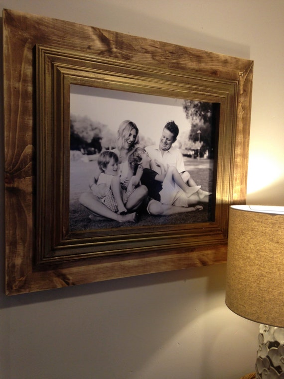 Rustic Raw Wood Frame from deltagirlframes on Etsy Studio