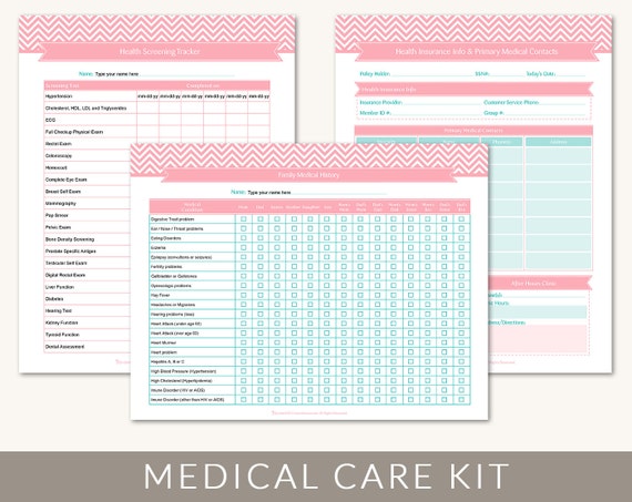 Items similar to Medical Information Kit, Organizing ...