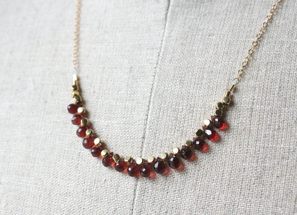 Necklace January Birthstone Gemstone Jewelry