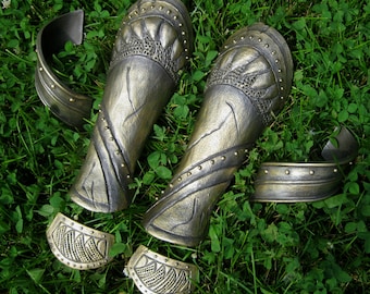 Loki Vambrace Full Set - Cosplay Costume - Golden - Battleworn