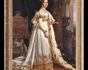 Queen Miniature Dollhouse Art Picture 6484
