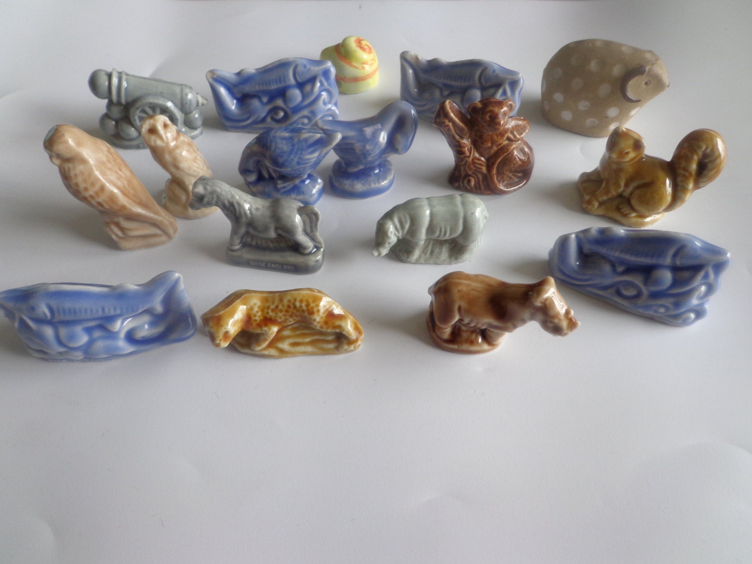 Vintage Wade Pottery Animal Whimsies England Figurines by myma4me