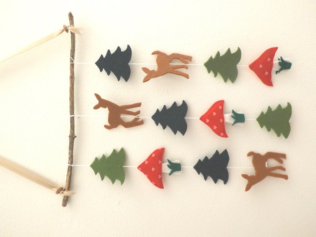 Nursery Mobile Baby Mobile Woodland Nursery Woodland Decor