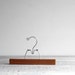 Vintage Clamp Hanger / Wood Pant Hanger / Wall Hanging Display