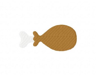 Turkey Leg // Drumstick // Machine Embroidery Design // Thanksgiving Embroidery Designs // Joyful Stitches