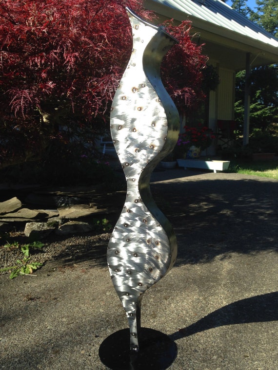 Abstract Metal free standing art sculpture by Holly by onlyart76