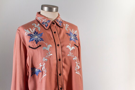 dusty peach shirt