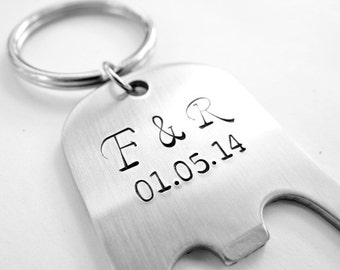 key rings for wedding favors