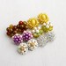 Vintage Beaded Clip On Earring Lot - 6 Pairs of Glass & Lucite Costume Jewelry Signed Kramer, Japan... / Colorful Clusters