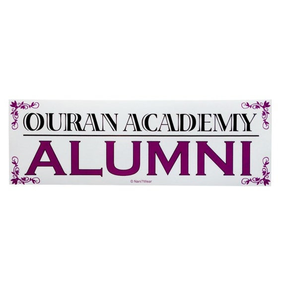 Ouran Host Club Anime Bumper Sticker Ouran Academy Alumni