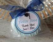 Graduation Thank You Custom Favor Tags for cookies,cake pops, lollipops, and other party favors - 1.5 inch custom personalized tags (30) Il_170x135