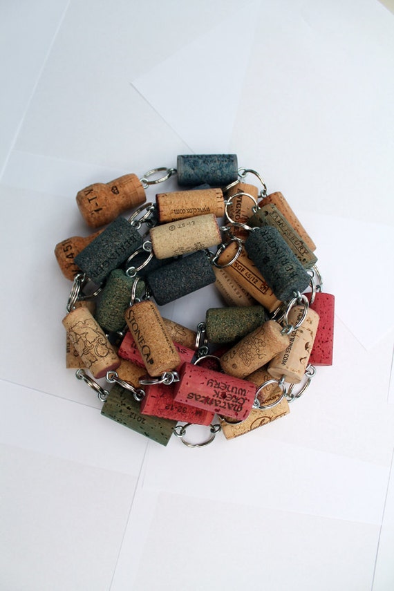 Wine Cork Garland multicolored wine corks cork garland