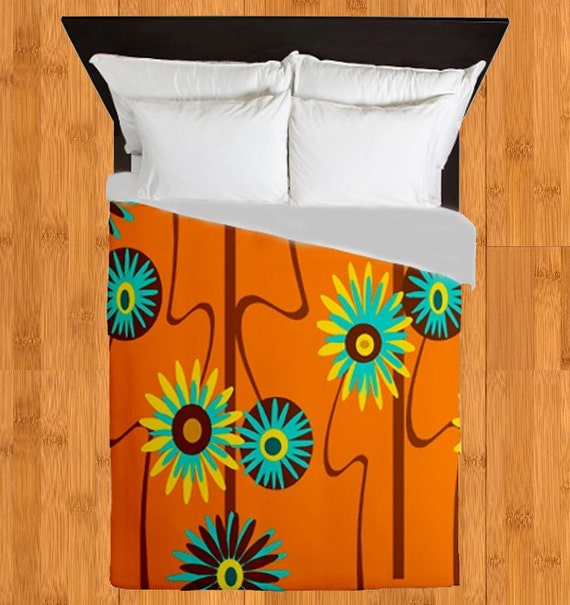 Modern Duvet Cover Funky Duvet CoverRetro Duvet by crashpaddesigns