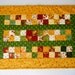 Farmhouse Fall Rustic Quilted Table Runner Autumn Harvest Scrappy Patchwork