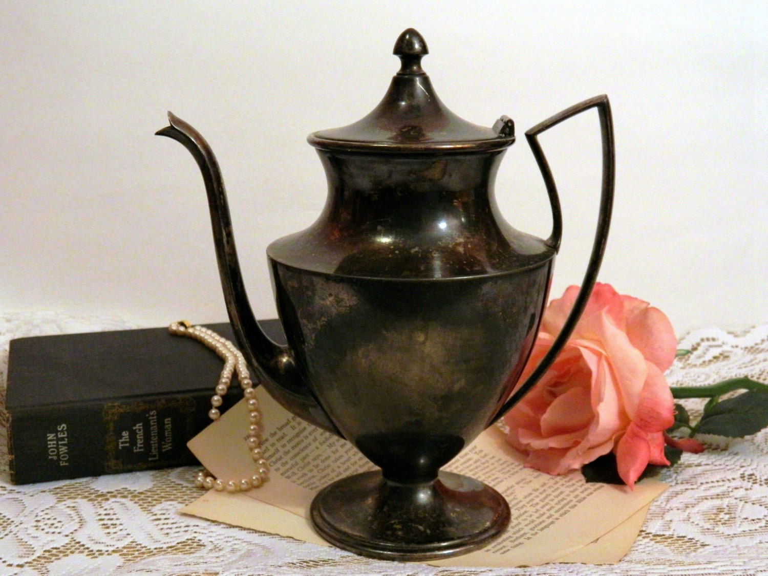 Vintage Wm A Rogers Quadruple Plate Silver Teapot or Coffee