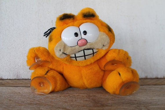 garfield plush with suction cups