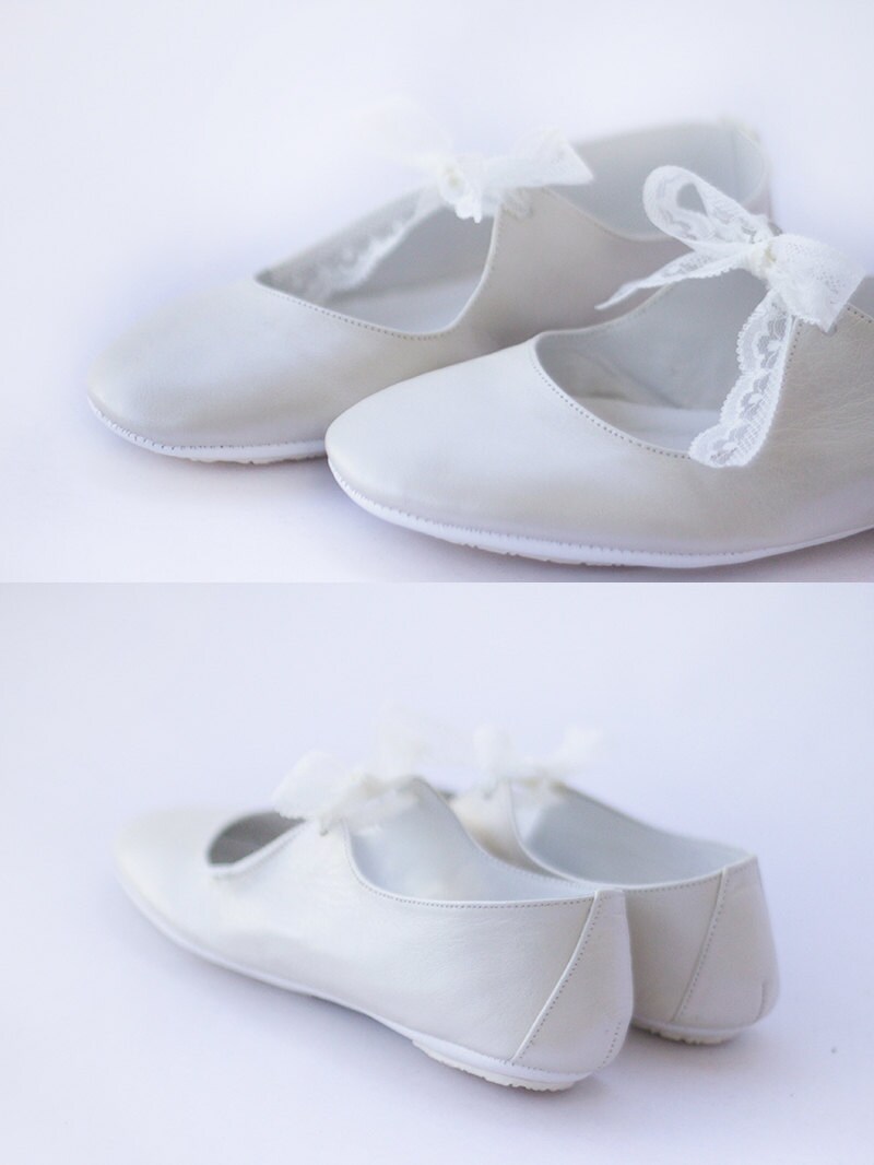 handmade leather ballet flats