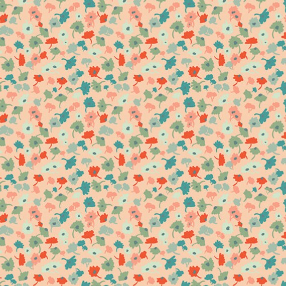 Delicate Femme Apricot  RPT-2701 - RAPTURE by Pat Bravo - Art Gallery Fabrics  - 1 yard