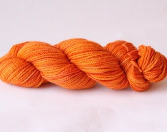 Mandarin Aran Weight Bluefaced Leicester 100 Percent Super Soft British Bluefaced Leicester Lustre Wool/ Wool/ Heavy Worsted