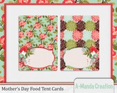 Mother's Day Printable Folded Food Tent Label Cards Il_170x135