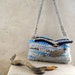 Crocheted bag - the natural look winter grey and blue